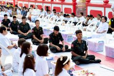 ภาพ No.234392:วันพฤหัสบดีที่ 24 กรกฎาคม พ.ศ. 2568 พิธีถวายสังฆทานแก่คณะสงฆ์ 323 วัด , พิธีมอบกองทุนหนุนแรงใจช่วยครูใต้ , พิธีทำบุญส่วนกุศลแด่ผู้วายชนม์ ในเหตุการณ์ความไม่สงบ 4 จังหวัด ชายแดนภาคใต้ (ปัตตานี , ยะลา , นราธิวาส , สงขลา) ปีที่ 21 ครั้งที่ 179 ณ วัดเวฬุวัน 