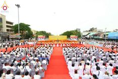 ภาพ No.210345:วันอาทิตย์ที่ 9 มีนาคม พ.ศ. 2568 พ่อเมืองโคราชจัดตักบาตรพระหมื่น ทำบุญเมือง 557 ปี