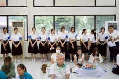 ภาพ No.243027:วันพฤหัสบดีที่ 4 กันยายน พ.ศ. 2568 เวลา 07.00-08.15 น. มหาวิทยาลัยเกษตรศาสตร์ กำแพงแสน ร่วมทำบุญตักบาตร Freshy KU85 พระสงฆ์ 85 รูป