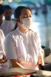 ภาพ No.158907:พิธีตักบาตร ในวันอาทิตย์ต้นเดือน วันที่ 6 ตุลาคม พ.ศ. 2567 ณ สภาธรรมกายสากล วัดพระธรรมกาย
