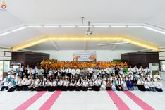 ภาพ No.243164:วันพฤหัสบดีที่ 4 กันยายน พ.ศ. 2568 เวลา 07.00-08.15 น. มหาวิทยาลัยเกษตรศาสตร์ กำแพงแสน ร่วมทำบุญตักบาตร Freshy KU85 พระสงฆ์ 85 รูป