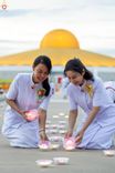 ภาพ No.240963:วันพุธที่ 27 สิงหาคม พ.ศ. 2568 พิธีจุดประทีป ในวันธรรมชัย ณ วัดพระธรรมกาย