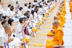 ภาพ No.217306:วันเสาร์ที่ 12 เมษายน พ.ศ. 2568 พิธีบรรพชา พิธีขอศีลและขอนิสสัย พิธีมอบบาตร ในโครงการอุปสมบทหมู่ บูชาธรรมหลวงพ่อธัมมชโย, โครงการธรรมทายาท ระดับอุดมศึกษา รุ่นที่ 52 ,  โครงการบวชพระนานาชาติ AEC & WAB CEO รุ่นที่ 4 ณ วัดพระธรรมกาย