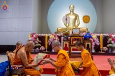 ภาพ No.231249:วันพฤหัสบดีที่ 3 กรกฏาคม พ.ศ. 2568 พิธีมุทิตาสักการะพระภิกษุนาคหลวง พระมหาพนาวัฒน์ ธมฺมนฺตคามี (จันทร์เผือก) เปรียญธรรม ๙ ประโยค ณ วัดพระธรรมกาย ปทุมธานี