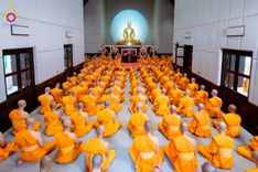 ภาพ No.233184:วันที่ 11 กรกฏาคม พ.ศ. 2568 พิธีอธิษฐานพรรษา ของคณะสงฆ์ ณ โบสถ์พระไตรปิฎก วัดพระธรรมกาย ต.คลองสาม อ.คลองหลวง จ.ปทุมธานี