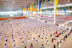 ภาพ No.243707:วันอาทิตย์ที่ 7 กันยายน พ.ศ. 2568 พิธีบูชาครูผู้ค้นพบวิชชาธรรมกาย , พิธีบูชาข้าวพระ ณ สภาธรรมกายสากล วัดพระธรรมกาย