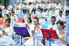 ภาพ No.238096:วันอังคารที่ 12 สิงหาคม พ.ศ. 2568 กิจกรรมวันแม่แห่งชาติ พิธีเปิดห้องปฎิบัติธรรม "กลางใส ใจสว่าง" (World Inner Peace Meditation Room) พิธีลูกกราบคุณแม่-คุณพ่อ พิธีทอดผ้าป่ากองทุนเลี้ยงพระ&กฐิน 30,000 วัด(บูชาธรรมหลวงพ่อ) พิธีไถ่โคท้อง 2 ตัว  ณ วิหารคด 2 ว
