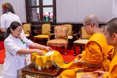 ภาพ No.231278:วันพฤหัสบดีที่ 3 กรกฏาคม พ.ศ. 2568 พิธีมุทิตาสักการะพระภิกษุนาคหลวง พระมหาพนาวัฒน์ ธมฺมนฺตคามี (จันทร์เผือก) เปรียญธรรม ๙ ประโยค ณ วัดพระธรรมกาย ปทุมธานี