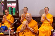 ภาพ No.231264:วันพฤหัสบดีที่ 3 กรกฏาคม พ.ศ. 2568 พิธีมุทิตาสักการะพระภิกษุนาคหลวง พระมหาพนาวัฒน์ ธมฺมนฺตคามี (จันทร์เผือก) เปรียญธรรม ๙ ประโยค ณ วัดพระธรรมกาย ปทุมธานี