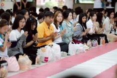 ภาพ No.243084:วันพฤหัสบดีที่ 4 กันยายน พ.ศ. 2568 เวลา 07.00-08.15 น. มหาวิทยาลัยเกษตรศาสตร์ กำแพงแสน ร่วมทำบุญตักบาตร Freshy KU85 พระสงฆ์ 85 รูป