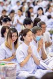 ภาพ No.243474:วันที่ 7 กันยายน พ.ศ. 2568 พิธีตักบาตร ข้าวสารอาหารแห้ง ในวันครูผู้ค้นพบวิชชาธรรมกาย ณ บ้านแก้วเรือนทองคุณยายฯ สภาธรรมกายสากล วัดพระธรรมกาย
