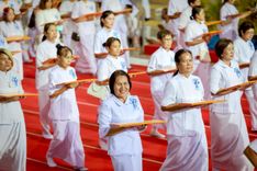 ภาพ No.240812:วันพุธที่ 27 สิงหาคม พ.ศ. 2568 พิธีทอดผ้าป่าเพื่อสร้างอาคาร  82 ปี หลวงพ่อธัมมชโย สมทบกฐินวัดพระธรรมกาย และกฐิน 30,000 วัดทั่วประเทศ ครั้งที่ 1